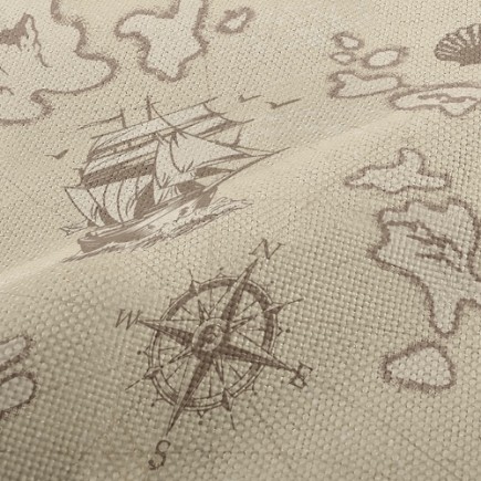 帆船航海地圖麻布(幅寬150公分)