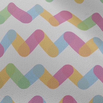 彩虹曲折紋雪紡布(幅寬150公分)