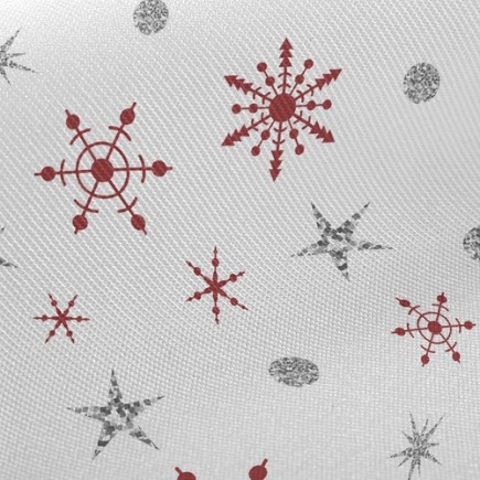 聖誕迷幻雪花斜紋布(幅寬150公分)