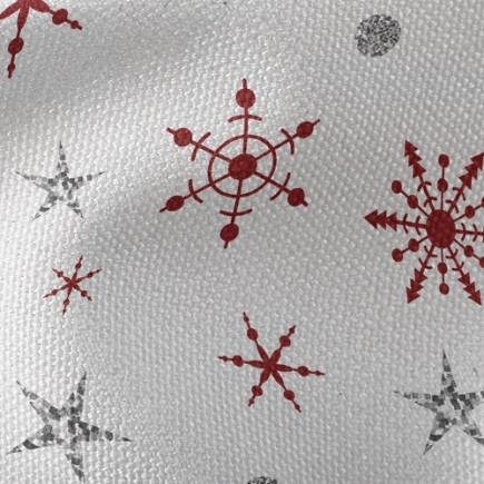 聖誕迷幻雪花帆布(幅寬150公分)
