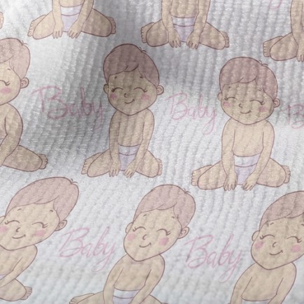 微笑可愛寶寶毛巾布(幅寬160公分)