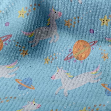 小行星獨角獸毛巾布(幅寬160公分)