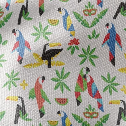 西瓜鸚鵡大嘴鳥帆布(幅寬150公分)