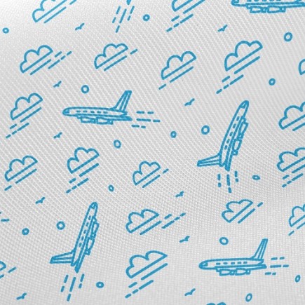 飛上天空飛機斜紋布(幅寬150公分)