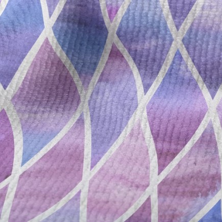 漸層菱格暈染毛巾布(幅寬160公分)