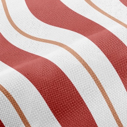 傳統紅色條紋麻布(幅寬150公分)