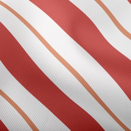 傳統紅色條紋雙斜布(幅寬150公分)