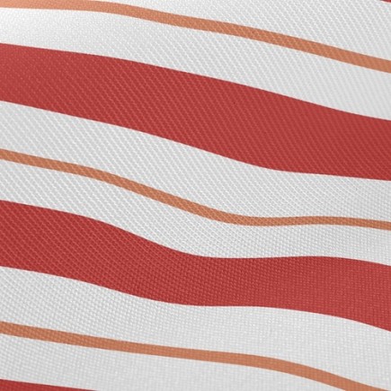 傳統紅色條紋斜紋布(幅寬150公分)