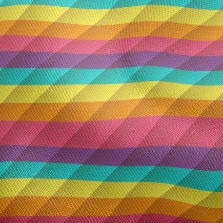 彩色線條雙斜布(幅寬150公分)