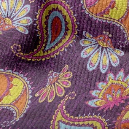 活潑的花紋毛巾布(幅寬160公分)