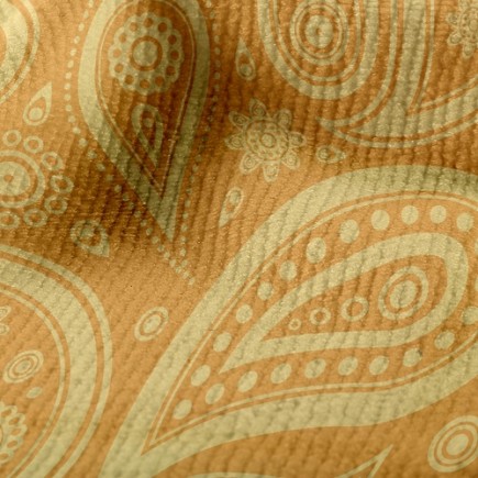黃色變形蟲毛巾布(幅寬160公分)