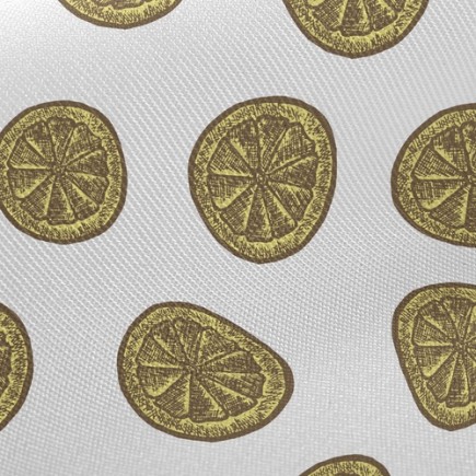 乾燥檸檬片斜紋布(幅寬150公分)