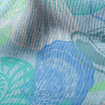 豐富海中貝殼毛巾布(幅寬160公分)
