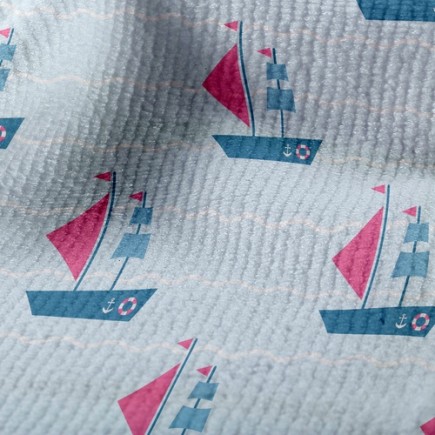 航海帆船毛巾布(幅寬160公分)