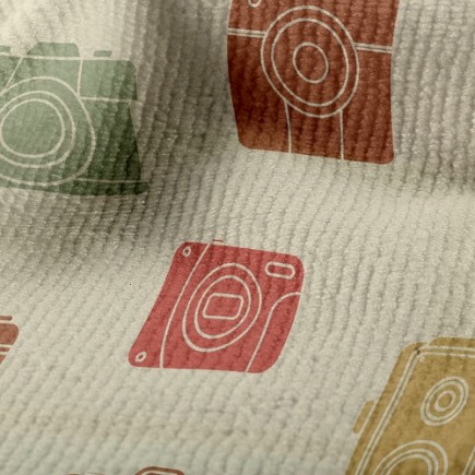懷舊風格相機毛巾布(幅寬160公分)