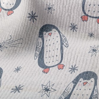 童趣乖巧企鵝毛巾布(幅寬160公分)