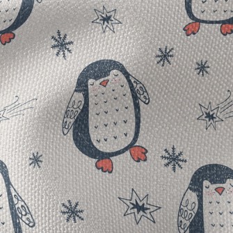 童趣乖巧企鵝帆布(幅寬150公分)