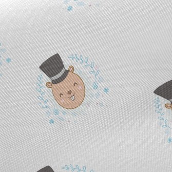 紳士帽土撥鼠斜紋布(幅寬150公分)
