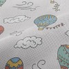 熱氣球和雲麻布(幅寬150公分)