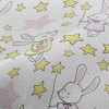 兔子睡衣派對麻布(幅寬150公分)