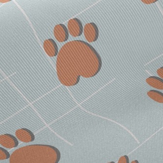 逗趣動物腳印斜紋布(幅寬150公分)