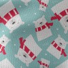 條紋圍巾北極熊帆布(幅寬150公分)