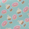 熱咖啡與甜甜圈斜紋布(幅寬150公分)