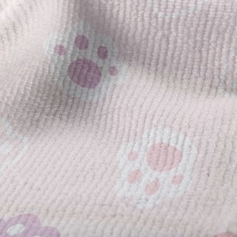可愛貓爪足跡毛巾布(幅寬160公分)