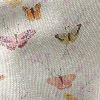 花園裡的蝴蝶帆布(幅寬150公分)