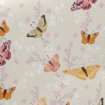 花園裡的蝴蝶斜紋布(幅寬150公分)