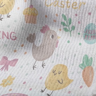 開心小雞復活節毛巾布(幅寬160公分)
