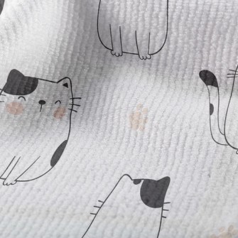 頑皮表情貓咪毛巾布(幅寬160公分)