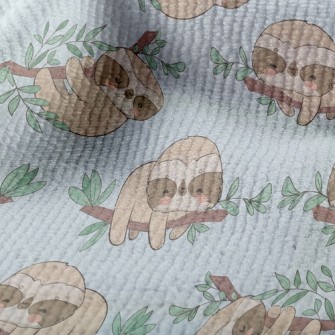 俏皮樹懶毛巾布(幅寬160公分)