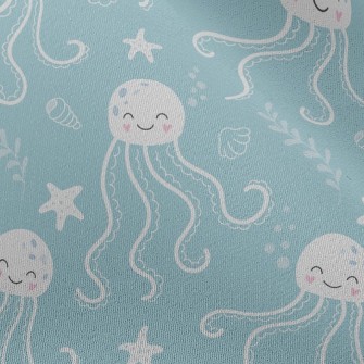 笑臉迎人水母雪紡布(幅寬150公分)