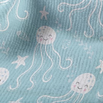 笑臉迎人水母毛巾布(幅寬160公分)