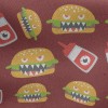 漢堡怪獸刷毛布(幅寬150公分)