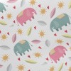 大象和葉子斜紋布(幅寬150公分)