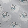 咖啡杯熊貓企鵝雪紡布(幅寬150公分)