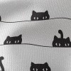 大眼偷窺黑貓帆布(幅寬150公分)