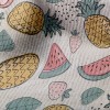 鳳梨草莓西瓜蘋果毛巾布(幅寬160公分)