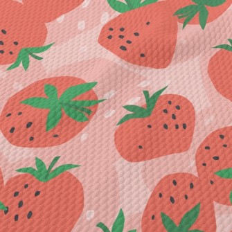 肥美大顆草莓泡泡布(幅寬160公分)
