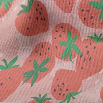 肥美大顆草莓毛巾布(幅寬160公分)