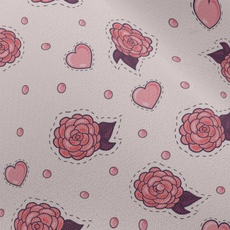 愛心玫瑰雪紡布(幅寬150公分)