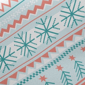 雪花溫馨聖誕斜紋布(幅寬150公分)