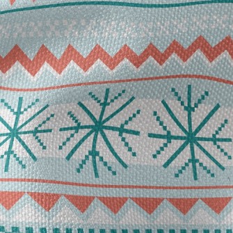 雪花溫馨聖誕帆布(幅寬150公分)