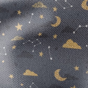 閃亮月亮星星雲帆布(幅寬150公分)