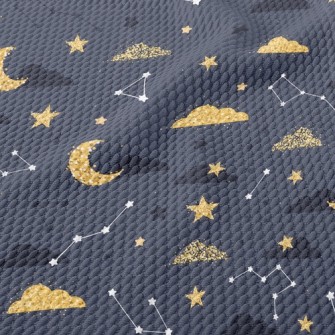 閃亮月亮星星雲泡泡布(幅寬160公分)